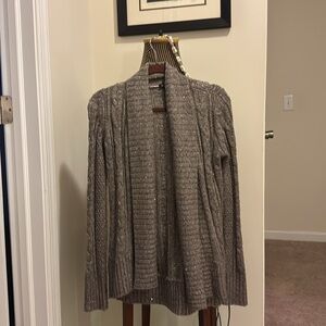 INC Sweater size Small. Light brown with sparkle